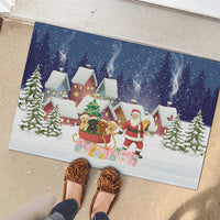 Labrador Retriever Santa Sled Christmas Rubber Doormat Funny Xmas Holiday Patterns - Wonder Print Shop