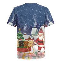 Labrador Retriever Santa Sled Christmas Rugby Jersey Funny Xmas Holiday Patterns - Wonder Print Shop