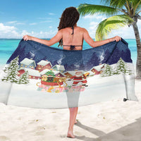 Labrador Retriever Santa Sled Christmas Sarong Funny Xmas Holiday Patterns - Wonder Print Shop