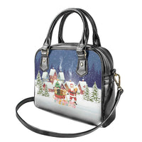 Labrador Retriever Santa Sled Christmas Shoulder Handbag Funny Xmas Holiday Patterns - Wonder Print Shop