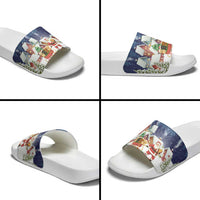 Labrador Retriever Santa Sled Christmas Slide Sandals Funny Xmas Holiday Patterns - Wonder Print Shop