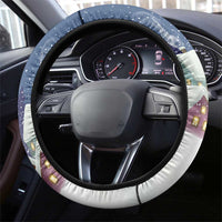 Labrador Retriever Santa Sled Christmas Steering Wheel Cover Funny Xmas Holiday Patterns - Wonder Print Shop