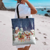 Labrador Retriever Santa Sled Christmas Tote Bag Funny Xmas Holiday Patterns - Wonder Print Shop
