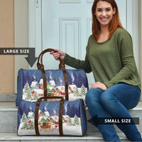 Labrador Retriever Santa Sled Christmas Travel Bag Funny Xmas Holiday Patterns - Wonder Print Shop