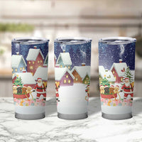 Labrador Retriever Santa Sled Christmas Tumbler Cup Funny Xmas Holiday Patterns - Wonder Print Shop