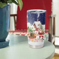 Labrador Retriever Santa Sled Christmas Tumbler Cup Funny Xmas Holiday Patterns - Wonder Print Shop