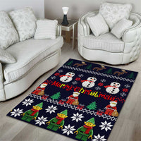 Lego Awesome Christmas Area Rug Funny Xmas Holiday Patterns - Wonder Print Shop