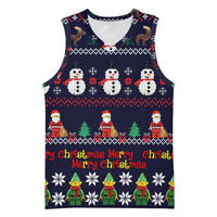 Lego Awesome Christmas Basketball Jersey Funny Xmas Holiday Patterns - Wonder Print Shop