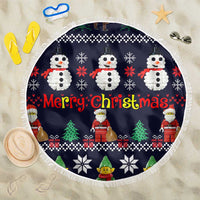 Lego Awesome Christmas Beach Blanket Funny Xmas Holiday Patterns - Wonder Print Shop