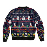 Lego Awesome Christmas Bomber Jacket Funny Xmas Holiday Patterns - Wonder Print Shop