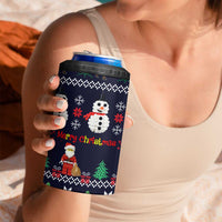Lego Awesome Christmas 4 in 1 Can Cooler Tumbler Funny Xmas Holiday Patterns - Wonder Print Shop