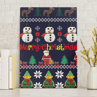 Lego Awesome Christmas Canvas Wall Art Funny Xmas Holiday Patterns - Wonder Print Shop