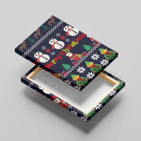 Lego Awesome Christmas Canvas Wall Art Funny Xmas Holiday Patterns - Wonder Print Shop