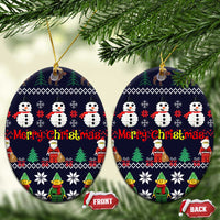 Lego Awesome Christmas Ceramic Ornament Funny Xmas Holiday Patterns - Wonder Print Shop
