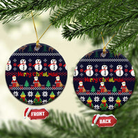 Lego Awesome Christmas Ceramic Ornament Funny Xmas Holiday Patterns - Wonder Print Shop
