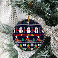 Lego Awesome Christmas Ceramic Ornament Funny Xmas Holiday Patterns - Wonder Print Shop