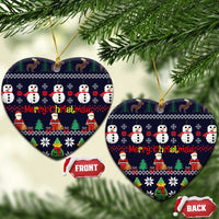 Lego Awesome Christmas Ceramic Ornament Funny Xmas Holiday Patterns - Wonder Print Shop