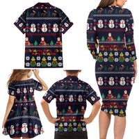 Lego Awesome Christmas Family Matching Long Sleeve Bodycon Dress and Hawaiian Shirt Funny Xmas Holiday Patterns - Wonder Print Shop