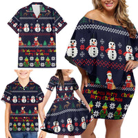 Lego Awesome Christmas Family Matching Off Shoulder Short Dress and Hawaiian Shirt Funny Xmas Holiday Patterns - Wonder Print Shop