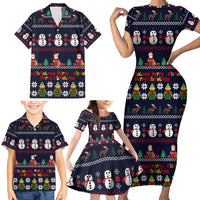 Lego Awesome Christmas Family Matching Short Sleeve Bodycon Dress and Hawaiian Shirt Funny Xmas Holiday Patterns - Wonder Print Shop