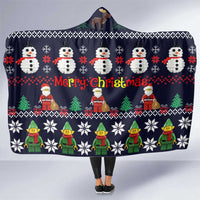 Lego Awesome Christmas Hooded Blanket Funny Xmas Holiday Patterns - Wonder Print Shop