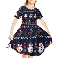 Lego Awesome Christmas Kid Short Sleeve Dress Funny Xmas Holiday Patterns - Wonder Print Shop
