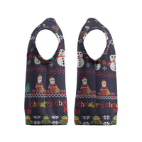 Lego Awesome Christmas Knitted V-Neck Vest Funny Xmas Holiday Patterns - Wonder Print Shop
