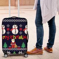 Lego Awesome Christmas Luggage Cover Funny Xmas Holiday Patterns - Wonder Print Shop