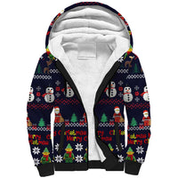 Lego Awesome Christmas Sherpa Hoodie Funny Xmas Holiday Patterns - Wonder Print Shop