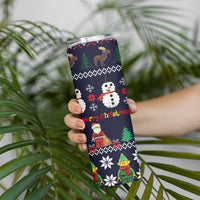 Lego Awesome Christmas Skinny Tumbler Funny Xmas Holiday Patterns - Wonder Print Shop