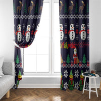 Lego Awesome Christmas Window Curtain Funny Xmas Holiday Patterns - Wonder Print Shop