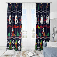 Lego Awesome Christmas Window Curtain Funny Xmas Holiday Patterns - Wonder Print Shop