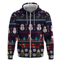 Lego Awesome Christmas Zip Hoodie Funny Xmas Holiday Patterns - Wonder Print Shop