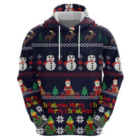 Lego Awesome Christmas Zip Hoodie Funny Xmas Holiday Patterns - Wonder Print Shop