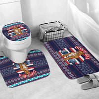 Don't Be A Normal Dog Dad Christmas Bathroom Set Funny Xmas Holiday Patterns - Wonder Print Shop
