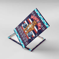 Don't Be A Normal Dog Dad Christmas Canvas Wall Art Funny Xmas Holiday Patterns - Wonder Print Shop