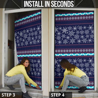 Don't Be A Normal Dog Dad Christmas Door Cover Funny Xmas Holiday Patterns - Wonder Print Shop