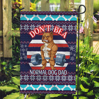 Don't Be A Normal Dog Dad Christmas Garden Flag Funny Xmas Holiday Patterns - Wonder Print Shop