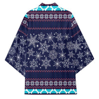 Don't Be A Normal Dog Dad Christmas Kimono Funny Xmas Holiday Patterns - Wonder Print Shop