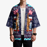 Don't Be A Normal Dog Dad Christmas Kimono Funny Xmas Holiday Patterns - Wonder Print Shop