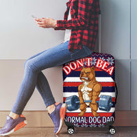 Don't Be A Normal Dog Dad Christmas Luggage Cover Funny Xmas Holiday Patterns - Wonder Print Shop