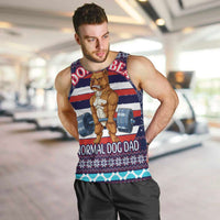 Don't Be A Normal Dog Dad Christmas Men Tank Top Funny Xmas Holiday Patterns - Wonder Print Shop