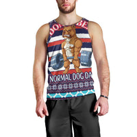 Don't Be A Normal Dog Dad Christmas Men Tank Top Funny Xmas Holiday Patterns - Wonder Print Shop