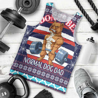 Don't Be A Normal Dog Dad Christmas Men Tank Top Funny Xmas Holiday Patterns - Wonder Print Shop