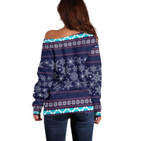 Don't Be A Normal Dog Dad Christmas Off Shoulder Sweater Funny Xmas Holiday Patterns - Wonder Print Shop