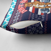 Don't Be A Normal Dog Dad Christmas Pillow Cover Funny Xmas Holiday Patterns - Wonder Print Shop