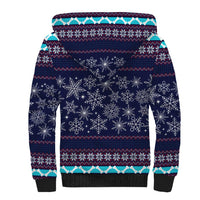 Don't Be A Normal Dog Dad Christmas Sherpa Hoodie Funny Xmas Holiday Patterns - Wonder Print Shop