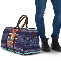 Don't Be A Normal Dog Dad Christmas Travel Bag Funny Xmas Holiday Patterns - Wonder Print Shop