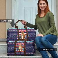 Don't Be A Normal Dog Dad Christmas Travel Bag Funny Xmas Holiday Patterns - Wonder Print Shop