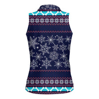 Don't Be A Normal Dog Dad Christmas Women Sleeveless Polo Shirt Funny Xmas Holiday Patterns - Wonder Print Shop